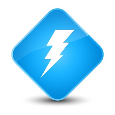 Elektrik kutsal kişilerin resmi zarif camgöbeği mavi elmas düğme