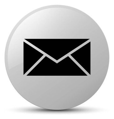 E-posta simgesi Beyaz yuvarlak düğmesi