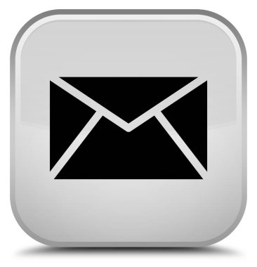 E-posta kutsal kişilerin resmi özel beyaz kare düğme