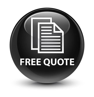 Ücretsiz fiyat teklifi camsı siyah yuvarlak düğmesi