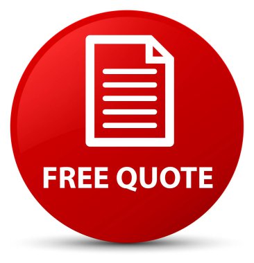 Ücretsiz fiyat teklifi (sayfa simgesi) kırmızı yuvarlak düğmesi