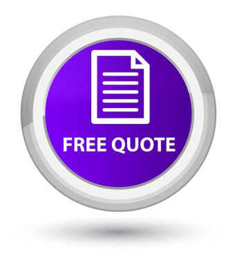 Ücretsiz fiyat teklifi (sayfa simgesi) asal mor yuvarlak düğmesi