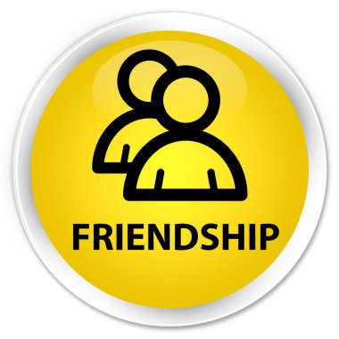 Dostluk (grup simgesi) sigorta primi sarı yuvarlak düğmesi