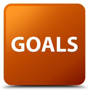 Gol kahverengi kare düğme