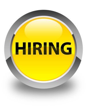 Parlak sarı yuvarlak düğme işe