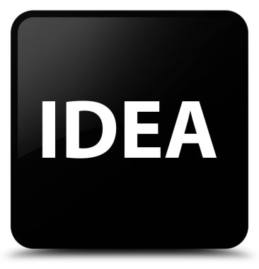 Fikir siyah kare düğme