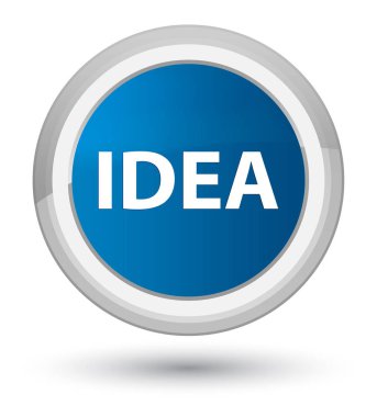 Fikir ilk mavi yuvarlak düğmesi