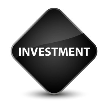 Yatırım zarif siyah elmas düğmesi