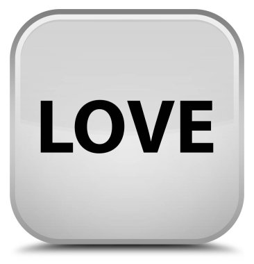 Sevgi özel beyaz kare düğme