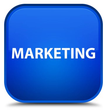 Pazarlama özel mavi kare düğme