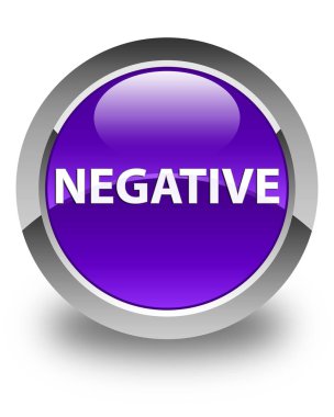 Negatif parlak mor yuvarlak düğme