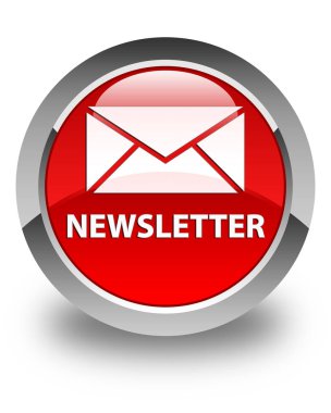 Bülten parlak kırmızı yuvarlak düğme