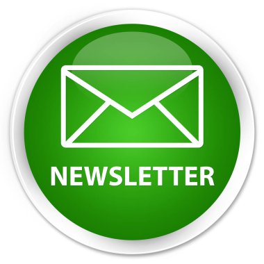 Bülten premium yeşil yuvarlak düğmesi