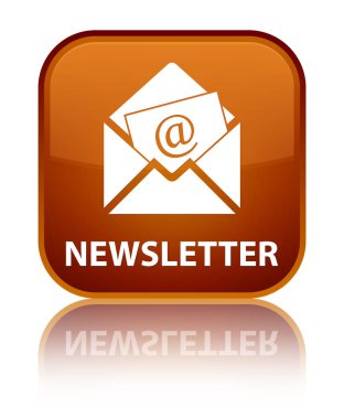 Bülten özel kahverengi kare düğme