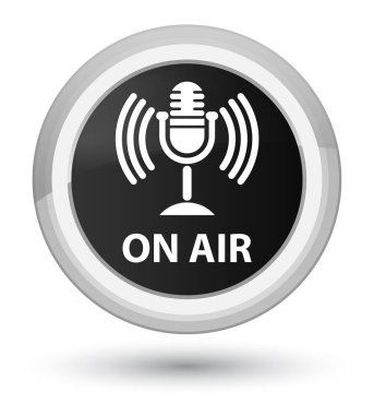 Hava (mikrofon simgesi) asal siyah düğme yuvarlak