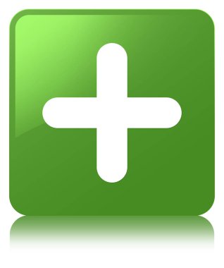 Ayrıca simge yumuşak yeşil kare düğmesi