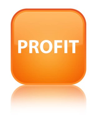 Kar özel turuncu kare düğme