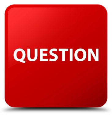 Soru kırmızı kare düğme