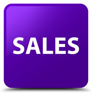 Satış mor kare düğme