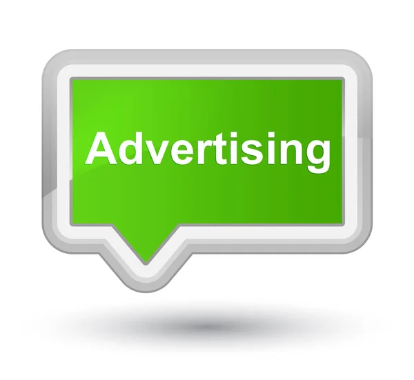 Προνομιακή μαλακό πράσινο banner κουμπί διαφήμιση — Φωτογραφία Αρχείου