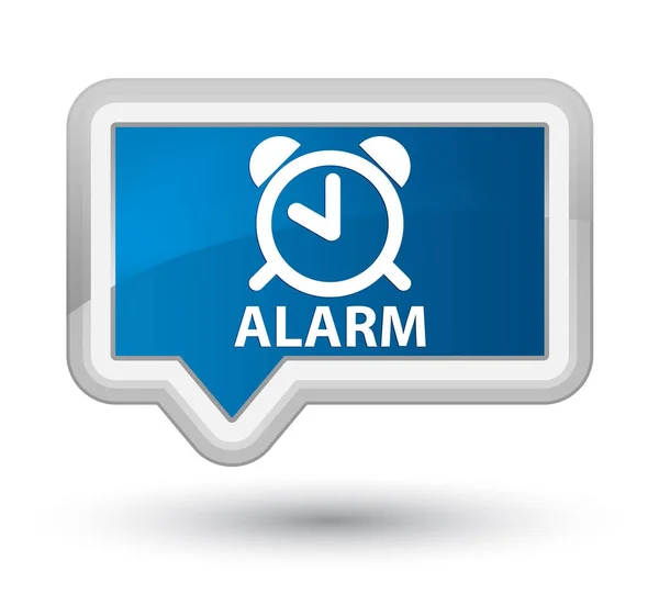 Przycisk Alarm prime niebieski transparent — Zdjęcie stockowe