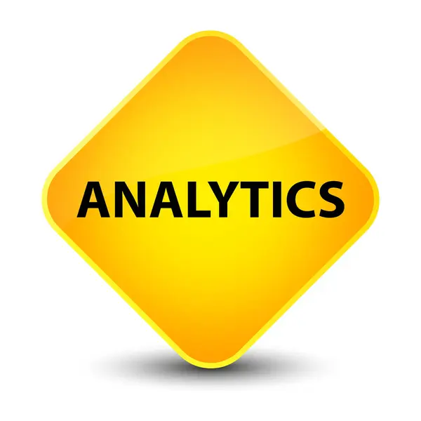 Analytics elegante pulsante diamante giallo — Foto Stock