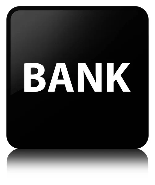 Banco negro botón cuadrado — Foto de Stock