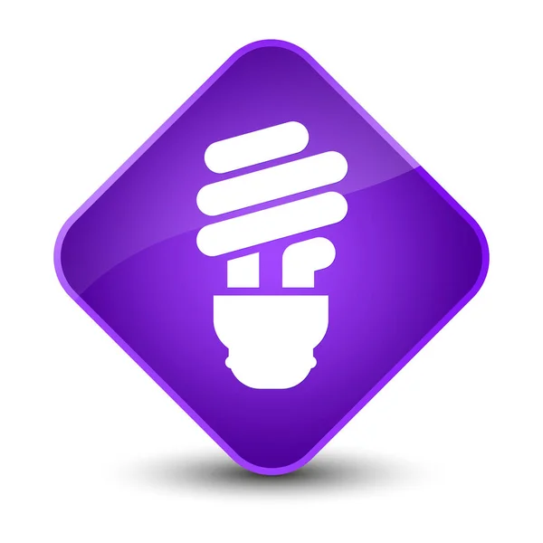 Лампа значок елегантна фіолетова алмазна кнопка — стокове фото