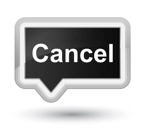 Cancel prime black banner button — Stock Photo, Image