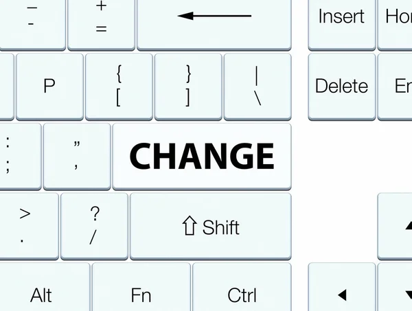 Modifier le bouton clavier blanc — Photo