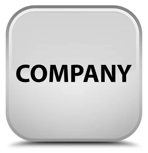 Company special white square button — Stock Photo, Image