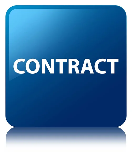 Contract blue square button — Stock Photo, Image