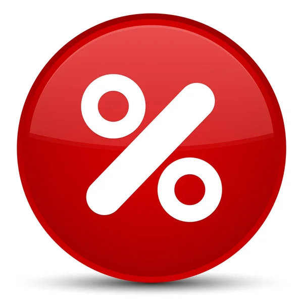 Discount icon special red round button — Stock Photo, Image