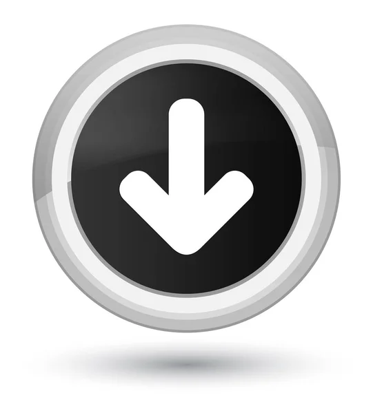 Значок со стрелкой - черная круглая кнопка — стоковое фото