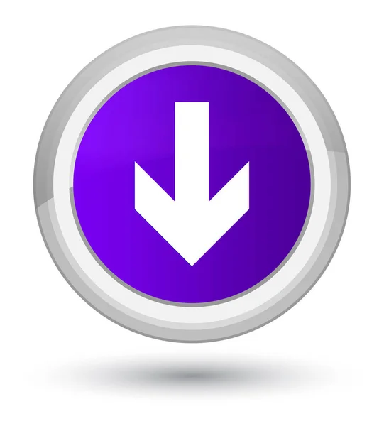 Stáhnout ikonu hlavní fialové kulaté tlačítko se šipkou — Stock fotografie