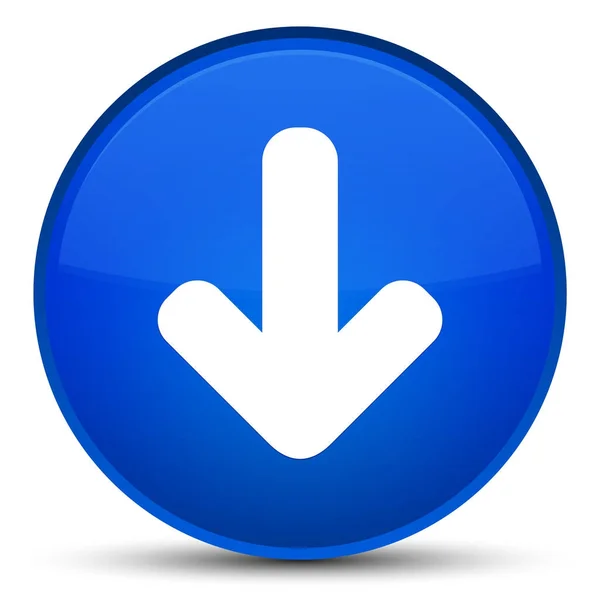 Download arrow icon special blue round button — Stock Photo, Image