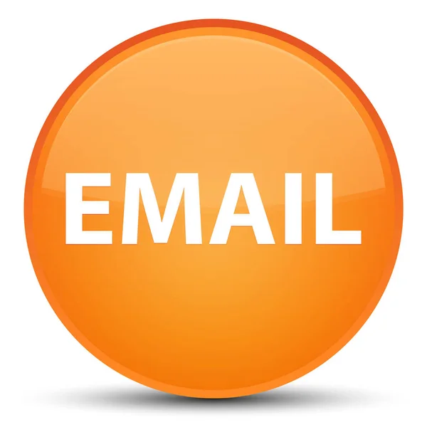 Email special orange round button — Stock Photo, Image