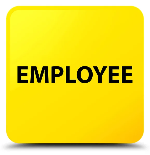 Жовта квадратна кнопка працівника — стокове фото
