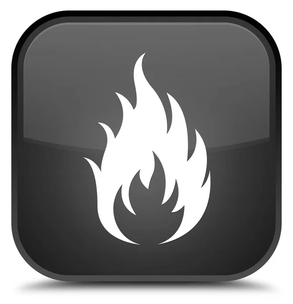 Fire icon special black square button