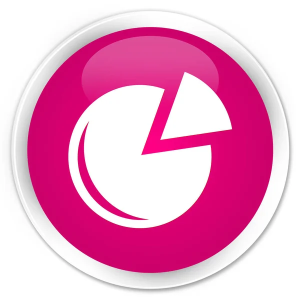 Icône graphique bouton rond rose premium — Photo