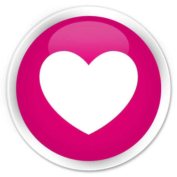 Premium εικονίδιο καρδιά ροζ στρογγυλό κουμπί — Φωτογραφία Αρχείου
