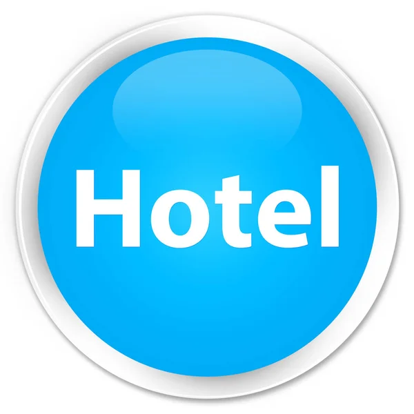 Hotel premium cyan blue round button — Stock Photo, Image