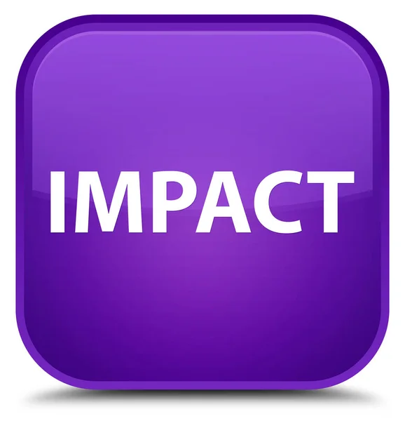 影響を与える特別な紫正方形ボタン — ストック写真