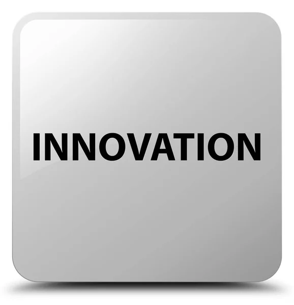 Innovazione pulsante quadrato bianco — Foto Stock