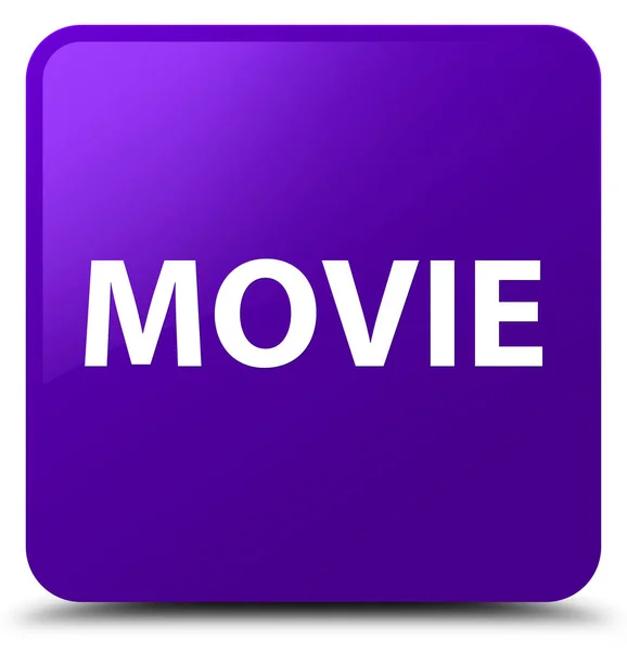 Film paarse vierkante knop — Stockfoto