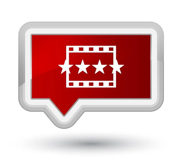 Imagens do filme ícone principal banner vermelho botão — Fotografia de Stock