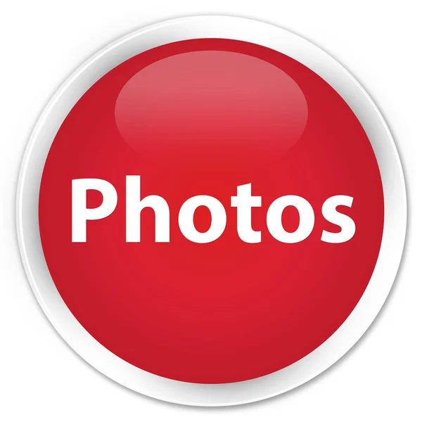 Photos premium red round button — Stock Photo, Image