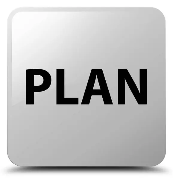 Plan bouton carré blanc — Photo