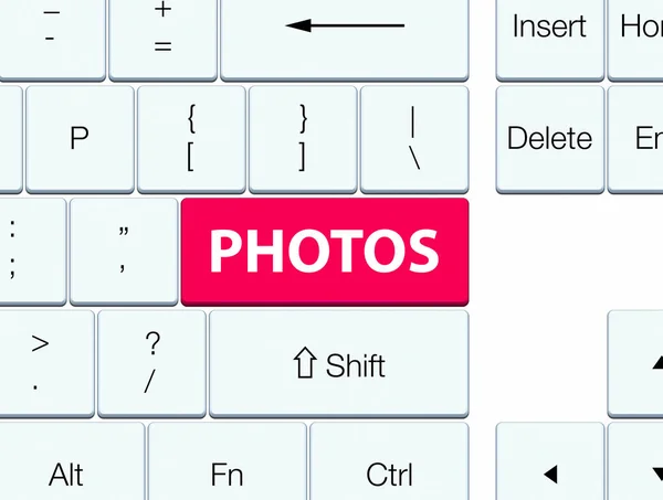 Fotografie růžovou klávesnici tlačítko — Stock fotografie