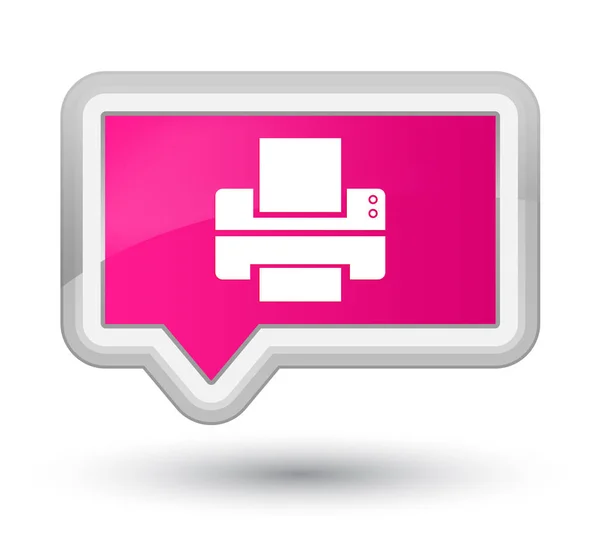 Printer icon prime pink banner button